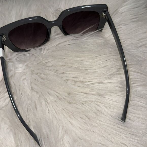Juicy Couture grey rhinestone large frame sunglasses
